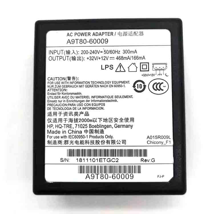 (image for) AC Power Adapter Fits For HP Deskjet Ink Advantage 4518 Photosmart 6520 3545 4515 4510 4645 3548 3546 4646