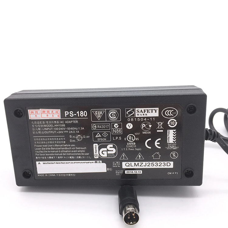 (image for) PS-180 Power Supply Adapter for EPSON TM88IIP TM88IIIP TM88IVP TM210P T88IV T88V L90 TM-86L - Click Image to Close