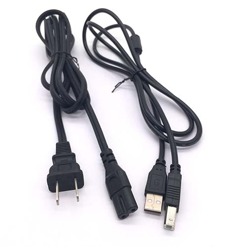 (image for) USB Cable+Power Cord Printer for Canon Pixma MG3122 MG5220 MG3550 MG3222 MG3250 - Click Image to Close